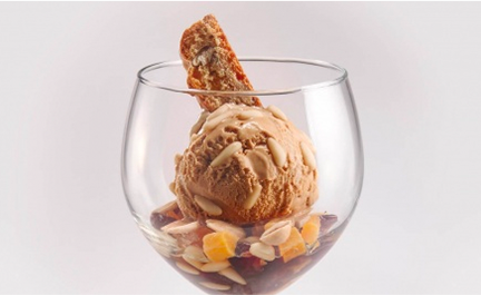 Glace caramel à la liqueur